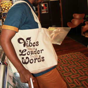 Vibes organic tote bag B